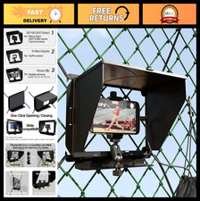 Cell Phone Fence Mount with Shade for Game Recording - Compatible with iPhone, M