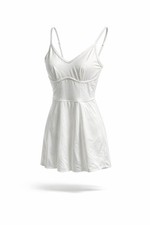 JoyLab White Activewear Dress Bodysuit – Size M