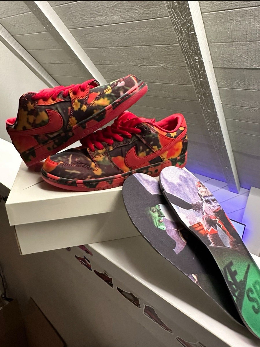 Size 9.5 - Nike The Wizard of Oz x Dunk SB Low Poppy Field | eBay