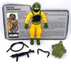 Vintage 1985 Hasbro GI Joe AIRTIGHT v1 3.75" Action Figure & File Card Complete