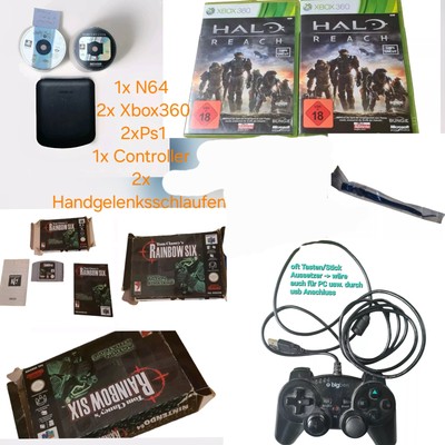 Spielesammlung ps1 xbox 360 Contr. Handgelenksschlaufen N64 Rainbow Six Tom Clan