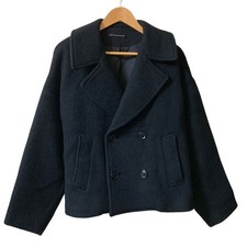 Y's Yohji Yamamoto alpaca double-breasted short coat, size 1, black Women USED