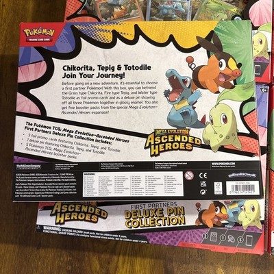 Pokemon Ascended Heroes First Partner Deluxe Pin Collection IN