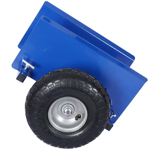 600 Lbs Panel Dolly in Blue with 10In. Pneumatic Wheels - Afbeelding 2 van 12