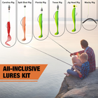 TRUSCEND Complete Fishing Lures - Tackle 8.3oz（236g）, A-128pcs Economic Kit
