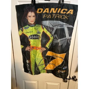 NASCAR Danica Patrick GoDaddy JR Motorsports #7 Flag Banner Racing Memorabilia