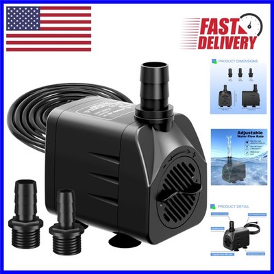 Submersible Water Pump - 400GPH, Ultra Quiet & Easy Maintenance for Aquatic Life