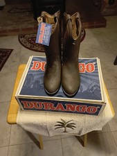 NWB Lil DURANGO Kids Brown Leather Cowboy Boots Size 2D Youth Western Style