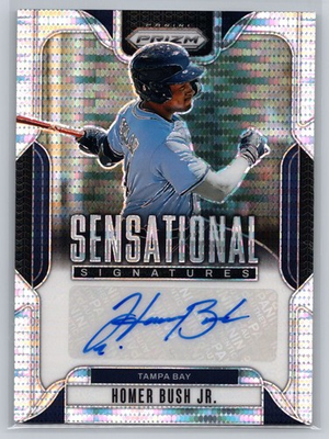 #ad 2025 Panini Prizm #SS HB Homer Bush Jr. Pulsar Prizms Auto 199 $2.99