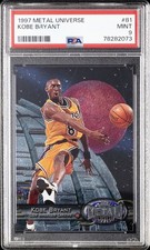 1997 METAL UNIVERSE #81 KOBE BRYANT PSA 9