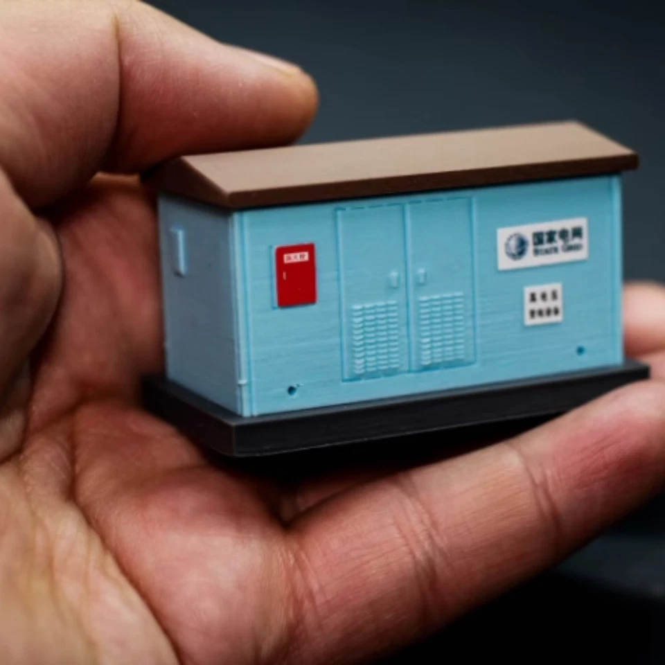 HO 1:87 Scale Substation Transformer Box -Railway Diorama Scenery Building Model - Image 3 of 4