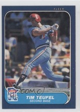 1986 Fleer Tim Teufel #407 0c4