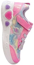 S Sport By Skechers Clara Girls Sneakers w/Light-Up Hearts, Hook Loop Size 11T