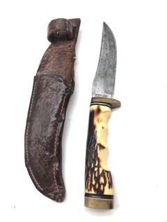 1973 2004 Schrade Uncle Henry 190UH Fixed Blade Hunting Knife 5.25”Blade
