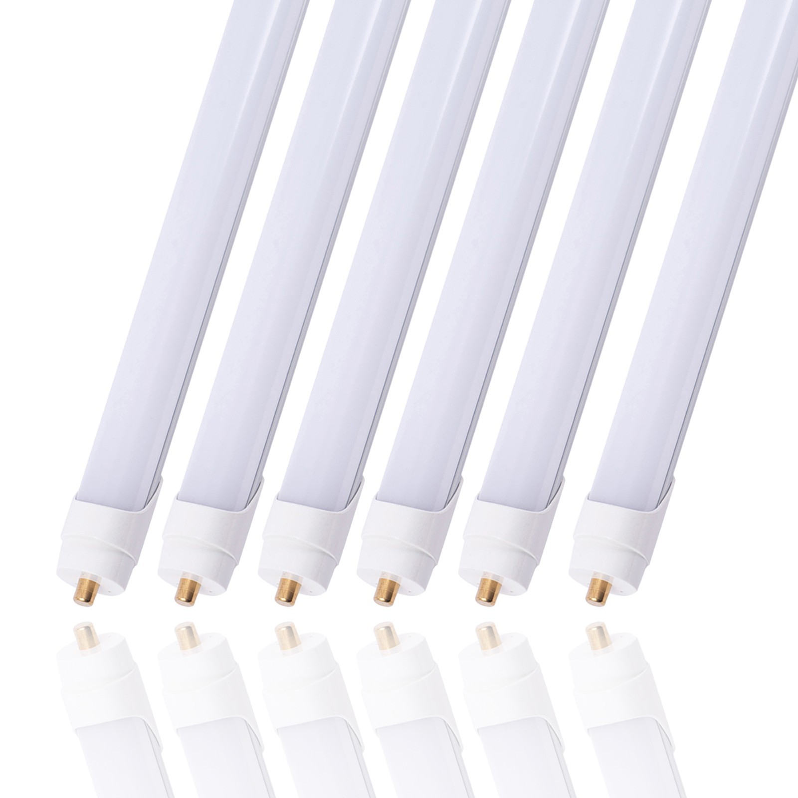 8FT 50W T8 LED Tube Light Single pin 5000k FA8 Base Milky Cover