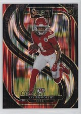 2024 Panini Select Premier Level Black & Red Shock Prizm Xavier Worthy #119 1k9t