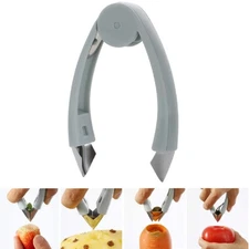 Fruit Eye Peeler & Strawberry Huller–Pineapple Eye Remover Kitchen Tool FreeShip