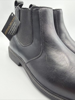 Giorgio Brutini Black Leather Chelsea Boots Mens 10.5M Pull On New