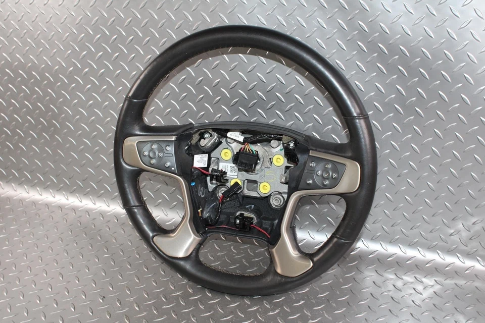 15-20 GM SUV Black Leather Heated Steering Wheel Cruise Control Switch OEM WTY Foto 3 de 4