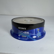 NEW Sony 1x - 4x DVD+RW 4.7GB 120Min - 18 Pack  New OPEN BOX