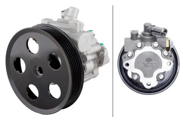 Power steering pump hydraulic with belt pulley 8TL 359 000-281 HELLA for AUDI