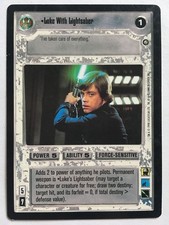 Star Wars CCG Enhanced Premiere Luke With Lightsaber Premium SWCCG TCG 1998