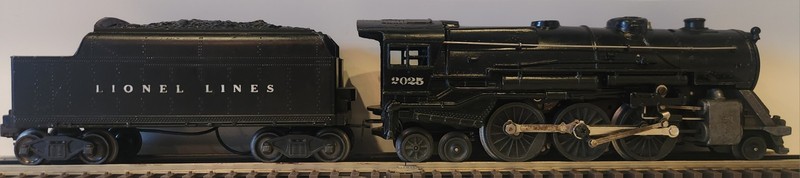 Lionel 2025 1952 Locomotive W/ 6466W Tender Postwar *SERVICED* EXCELLENT  COND*