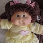 💛🩷1985 Cabbage Patch🩷 UT FACTORY💛 Girl HM #3 Wearing Yellow Heart Dress 💛🩷