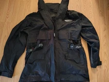 Vintage Nitro Racing Jacket Men L Black Windbreaker Full Zip Hiking Mesh Lined