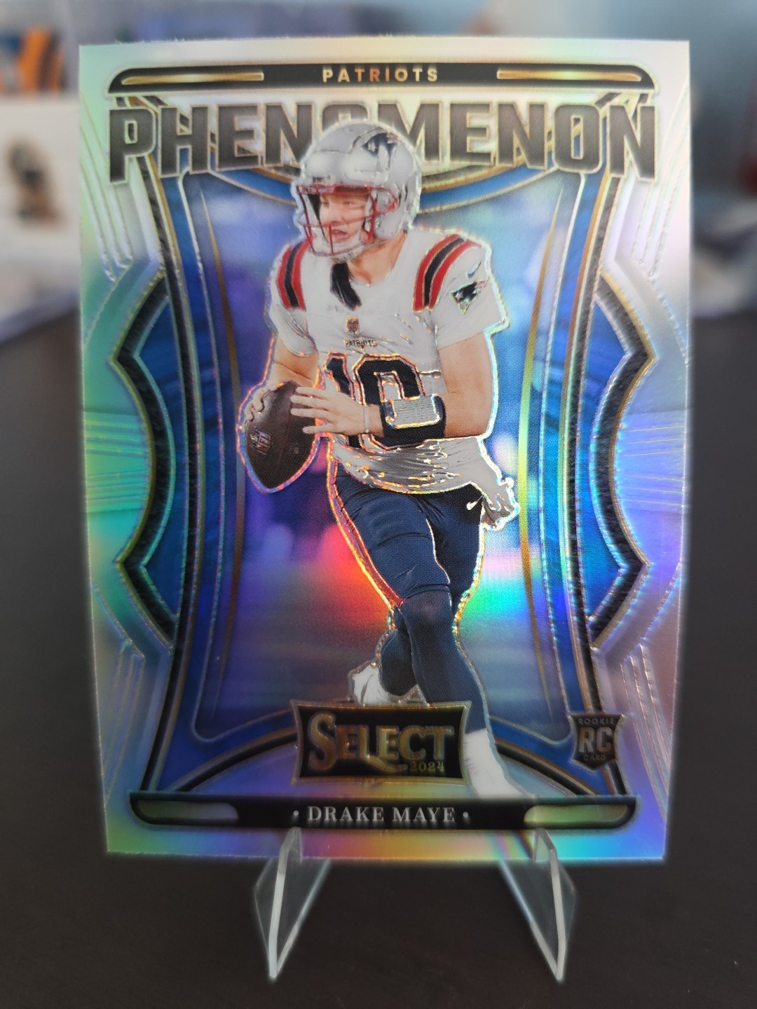 2024 Panini Select - Phenomenon Drake Maye #3 Silver Prizm (RC)