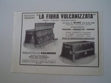 advertising Pubblicità 1924 VALIGERIA VALIGIE LA FIBRA VULCANIZZATA