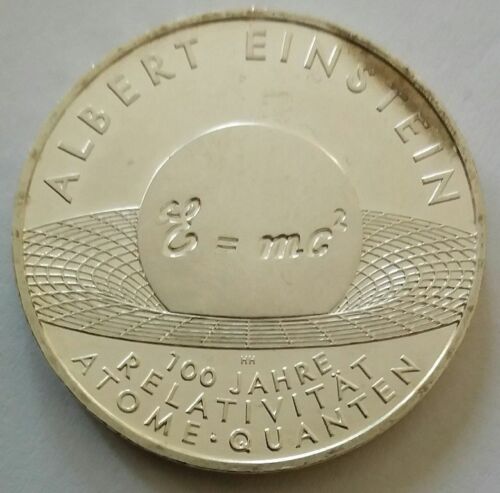 10 € BRD, 100 Jahre Relativität - Albert Einstein, 2005 J, J514, ---Silber--- - Bild 1 von 2