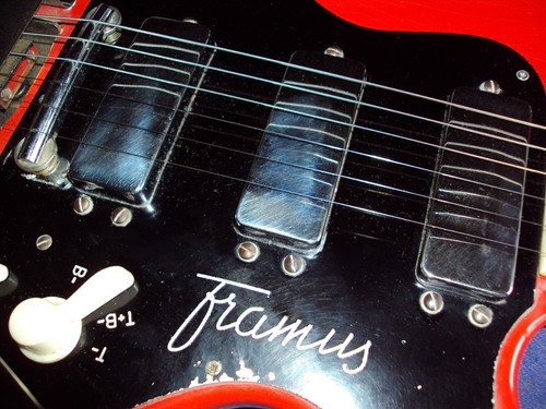 Vintage original Framus Strato 5/154-54,rot von 1963 , 3 Pickups mit Koffer ! - Bild 12 von 15