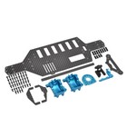 Pont inférieur en fibre de carbone avec boîtier diff pour mises à niveau de châssis Tamiya TT02 TT02D