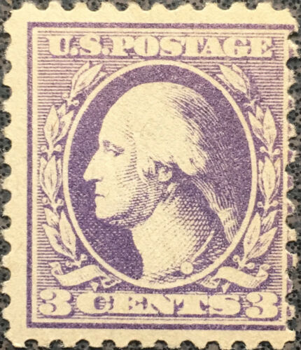 Timbre-poste Scott #530 US 1918 3 cents Washington perforé 11 - Photo 1 sur 2