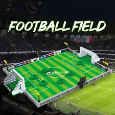 [US Local] DIY Soccer Field Building Blocks Toy Basketball & Volleyball Court