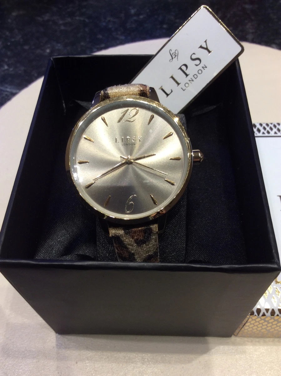 Lipsy leopard top print watch