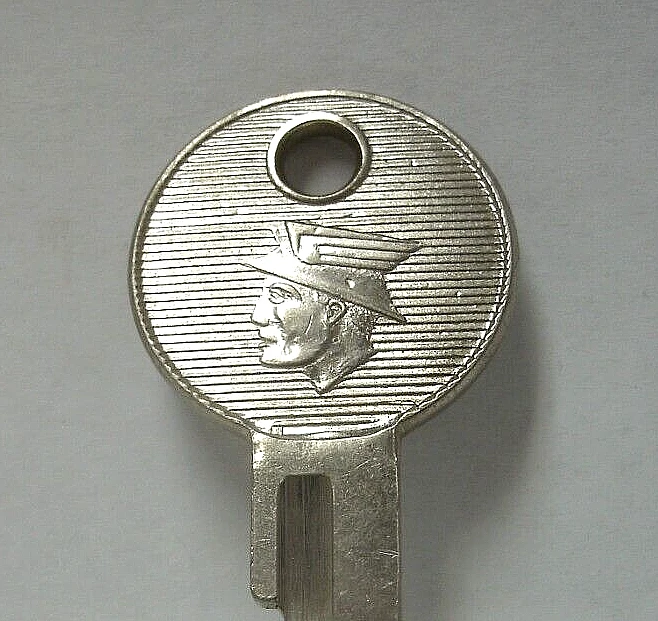 Llave Lincoln Mercury vintage en blanco 1952-58' H15-H21 maletero + guante - plata - ¡REDUCIDO! Foto 2 de 4
