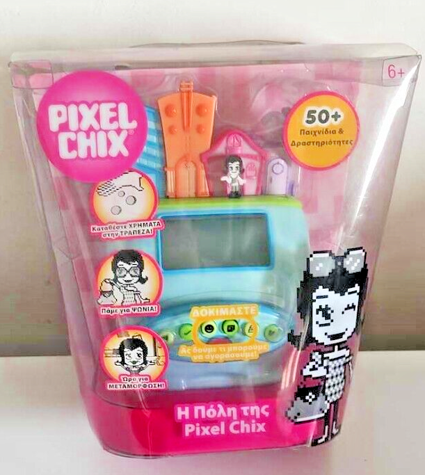 RARE 2008 PIXEL CHIX TOWN CITY VIRTUAL FRIEND 50+ GAMES MATTEL NEW