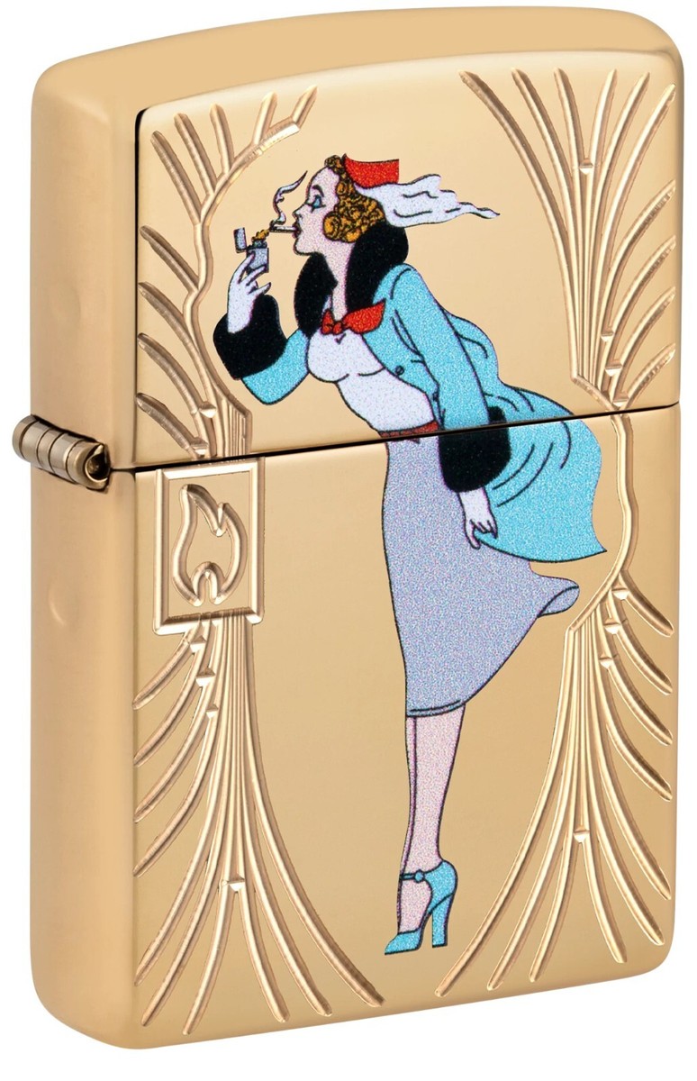 Zippo Windy Girl 85th Anniversary Collectible Armor Lighter Limited Edition