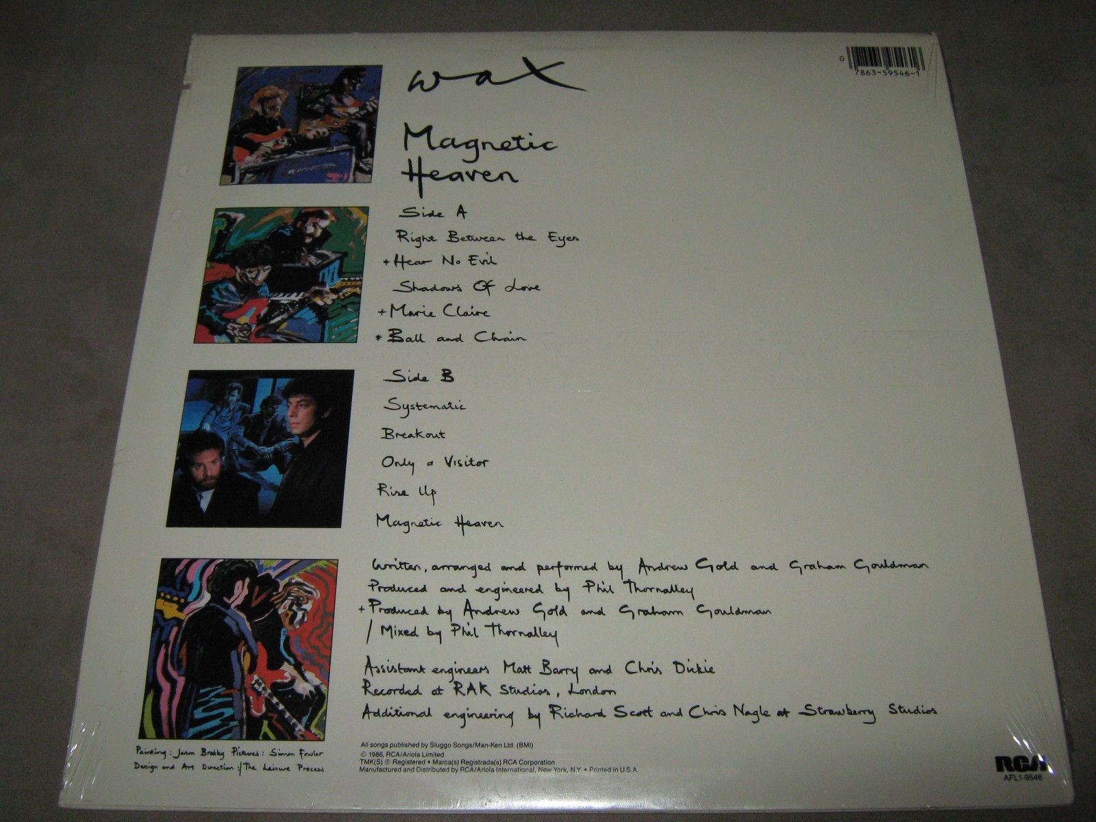 WAX Heaven RARE SEALED New LP 1986 AFL19546 Andrew Gold Graham