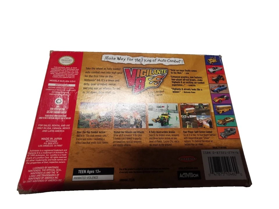 VIGILANTE 8 NINTENDO 64 - Image 3 of 4