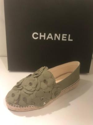chanel platform espadrilles