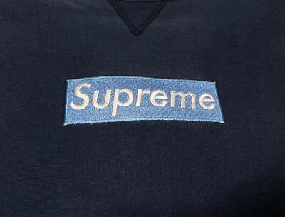 Supreme ice blue box logo crewneck XL | eBay