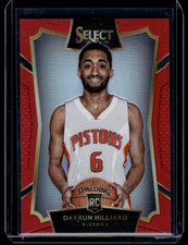 2015-16 Panini Select Darrun Hilliard /149 Red Concourse Rookie Pistons