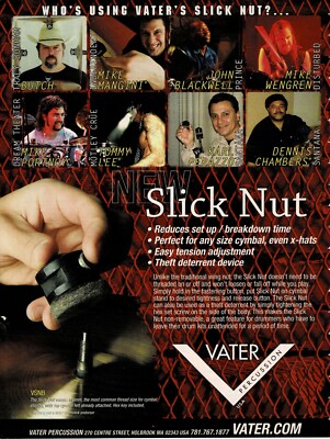 Vater Percussion - Butch / Mangini / Blackwell / Wengren / Portnoy - Print Ad