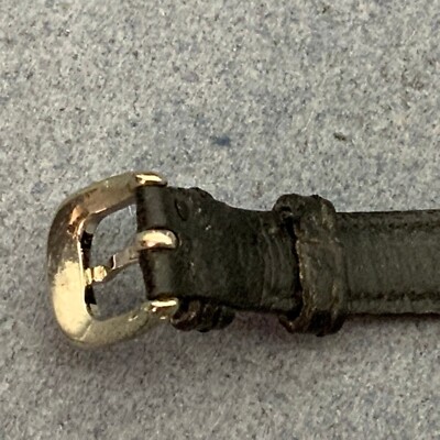 Marvin The Martian Watch Ladies Black Leather Gold Silver  display picture 1