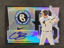 2016 Leaf Perfect Game Black 2/7 Auto Baseball Card Cole Brannen #BA-CB1