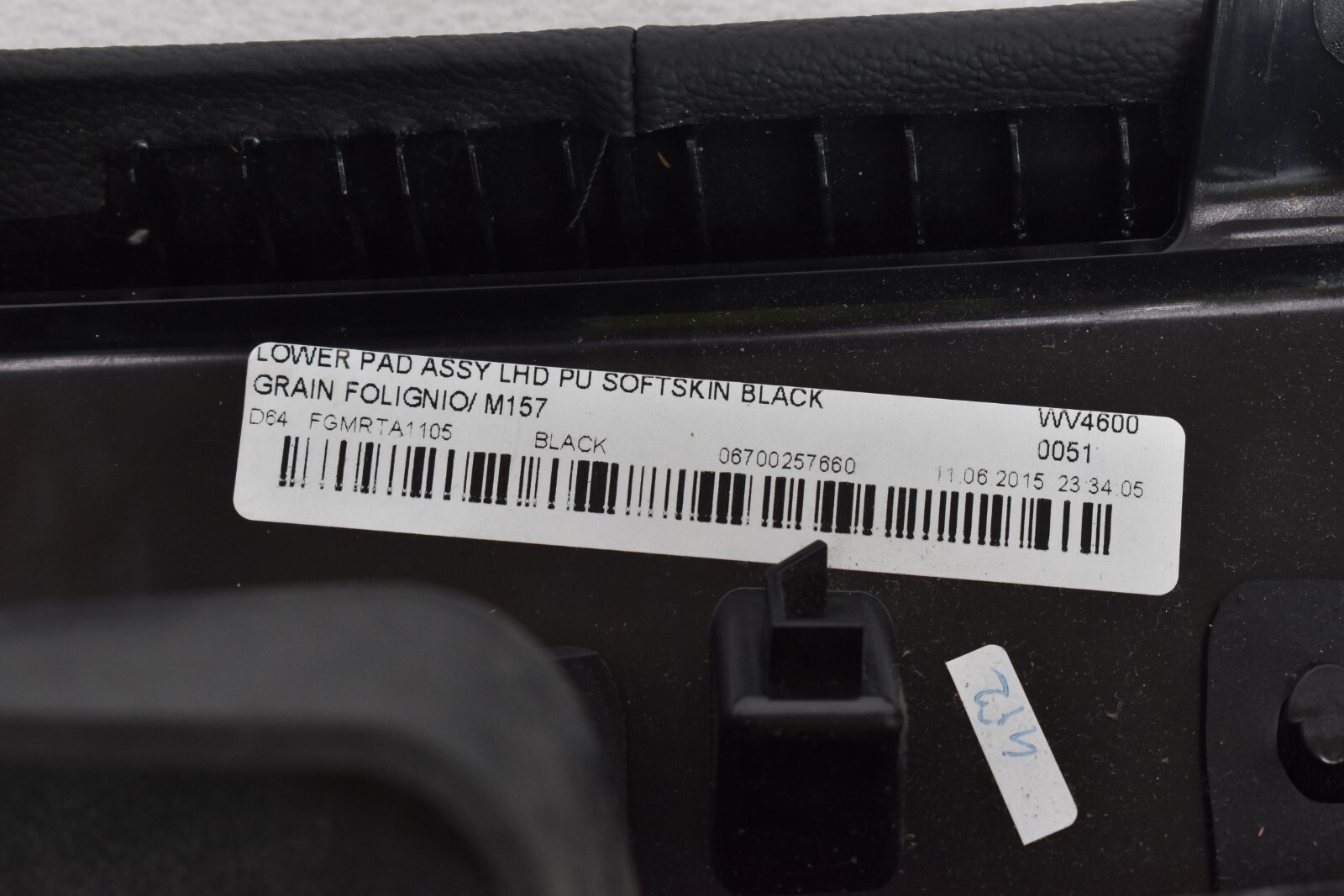 2014-2019 MASERATI GHIBLI LEFT DRIVER FRONT DASH LOWER KNEE PANEL W/ SWITCH OEM