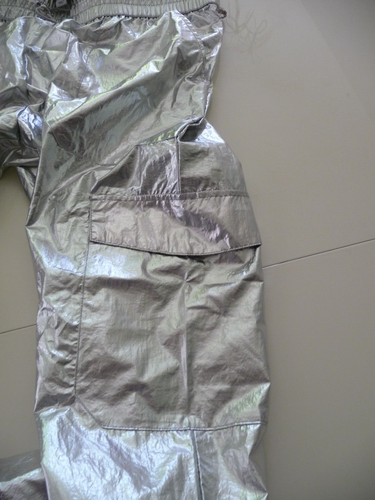 A NEW DAY MODERN TRENDY SILVER OVERSIZED CARGO PANTS SIZE LARGE NEW WITH TAGS - 第 5/8 張圖片